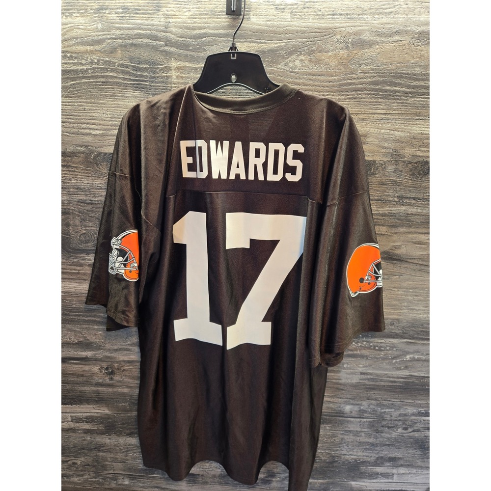 Mens NFL‎ Cleveland Browns Braylon Edwards 17 Jersey Brown XL Vintage Football